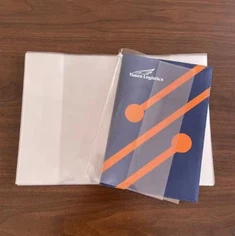 Clawr Llyfr Tryloyw Syml